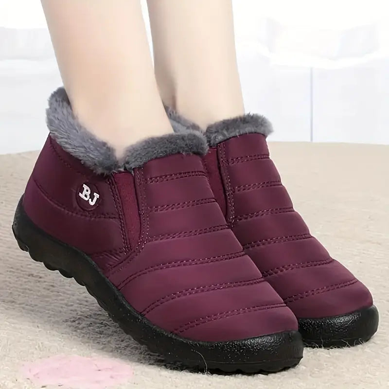 Cozy Waterproof Plush-Lined Snow and Rain Boots