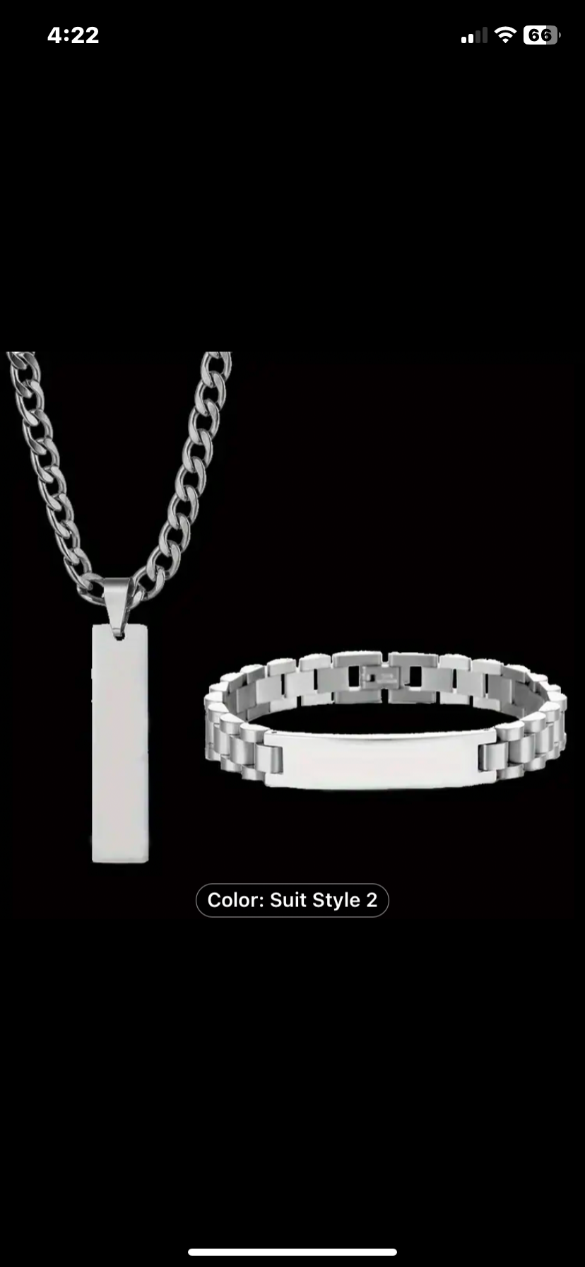 Jewelry set stainless men/women