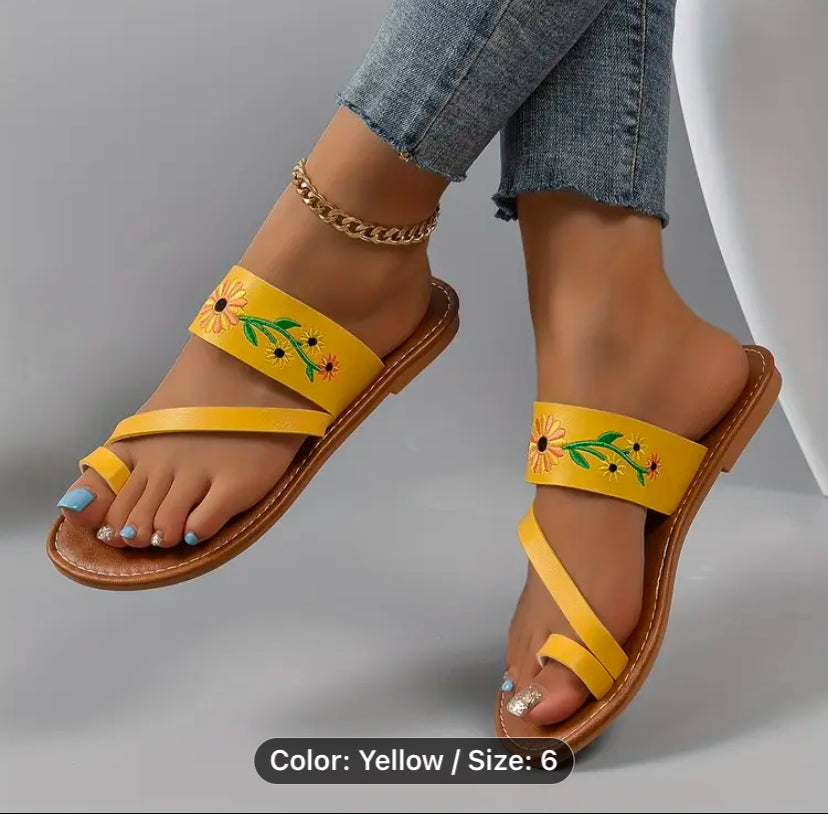 Women flat Sandals stay off the Toe