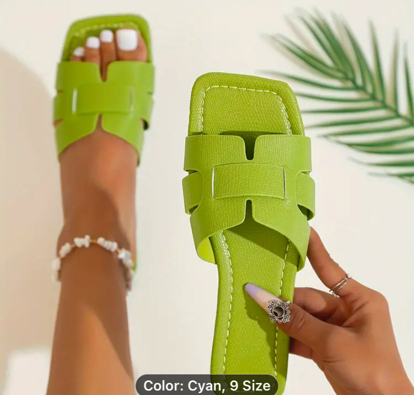 Serene Luxe Toe Loop Slides
