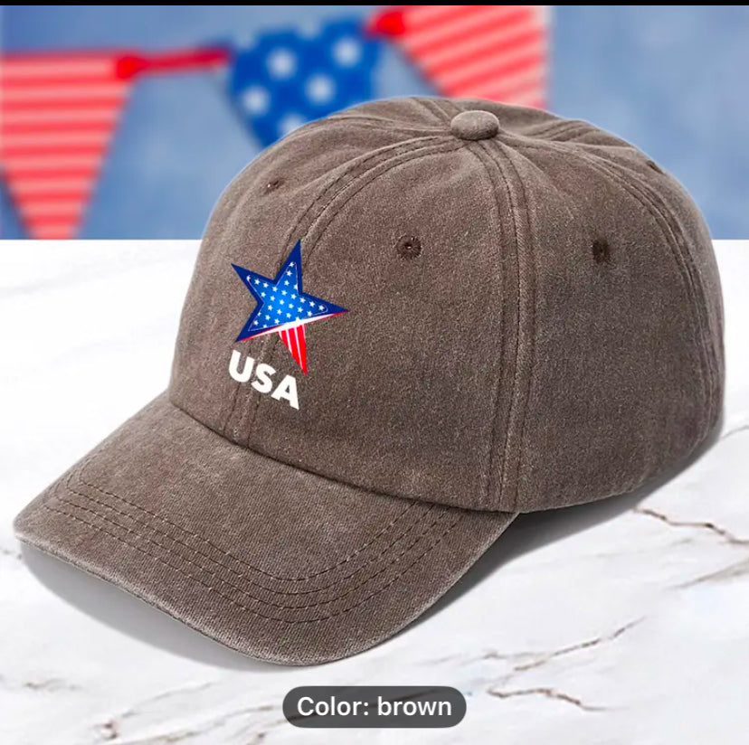 Unisex classic vintage print baseball cap for outdoors,adjustable size