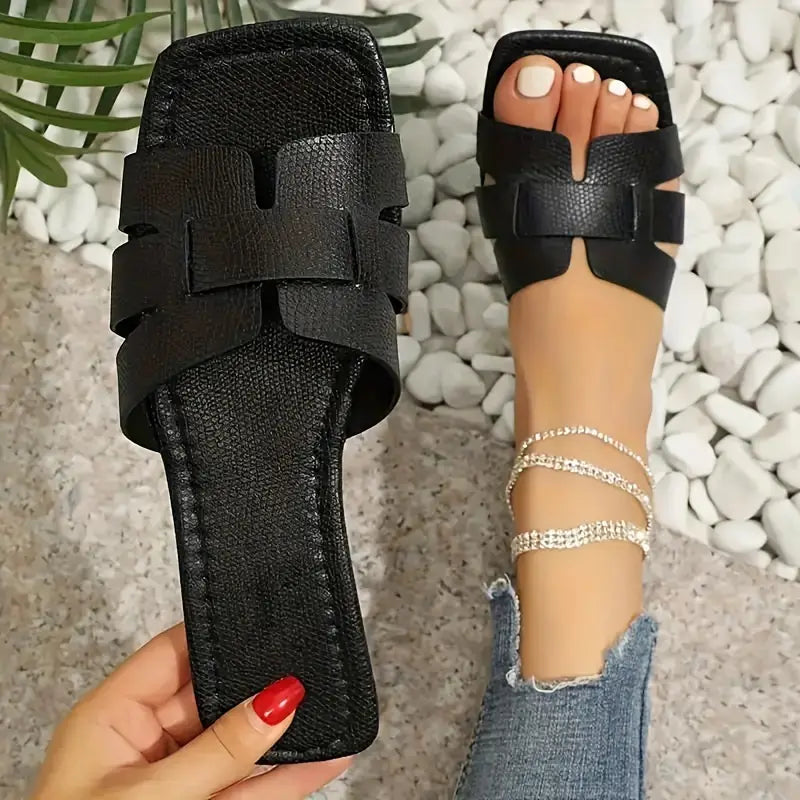 Serene Luxe Toe Loop Slides