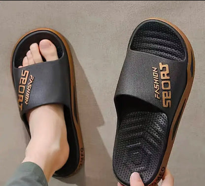 Unisex large size slippers in door soft sole non slip