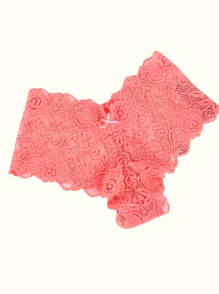 Floral Bliss Lace Panty Set – 5-Pack of Ultra-Soft, Sexy Mid-Rise Comfort