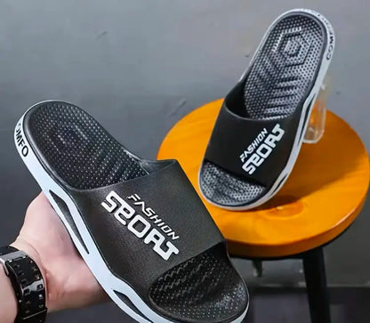 Unisex large size slippers in door soft sole non slip