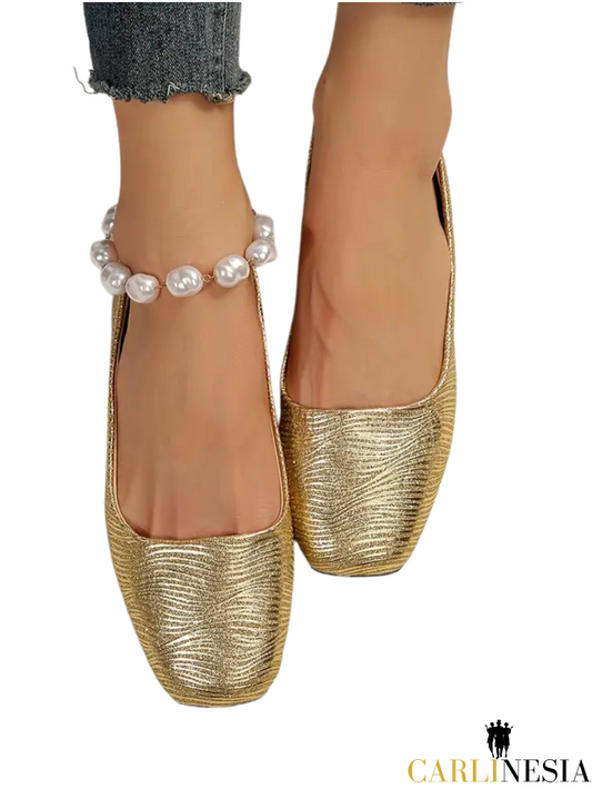 Lumière Luxe Metallic Flats