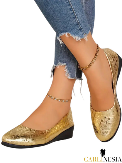 Shimmer Step Ballet Flats