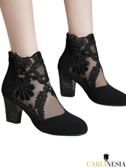 Enchanted Bloom Lace Boots