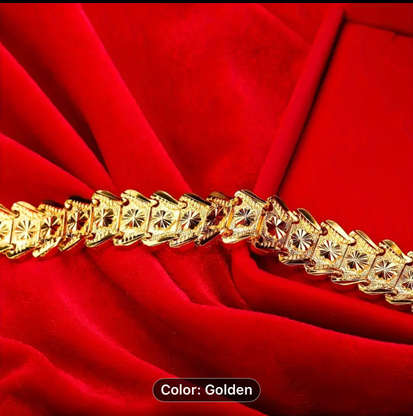 18k platted gold for both men and women European fashion bracelet