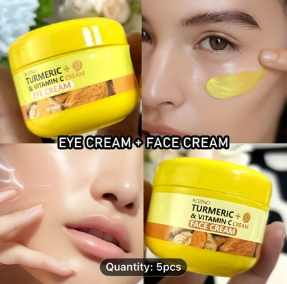 5 pieces Set Turmeric& Vit C will soften, Moisturize and bring brightness to your Skin