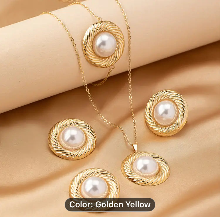 Faux Eleganza 5 pieces set for party Goers a stunning look for women.