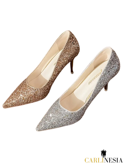 Celeste Glitter Stiletto Heels