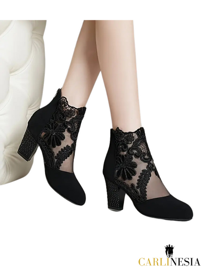 Enchanted Bloom Lace Boots