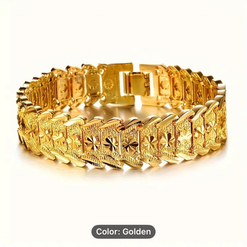 18k platted gold for both men and women European fashion bracelet