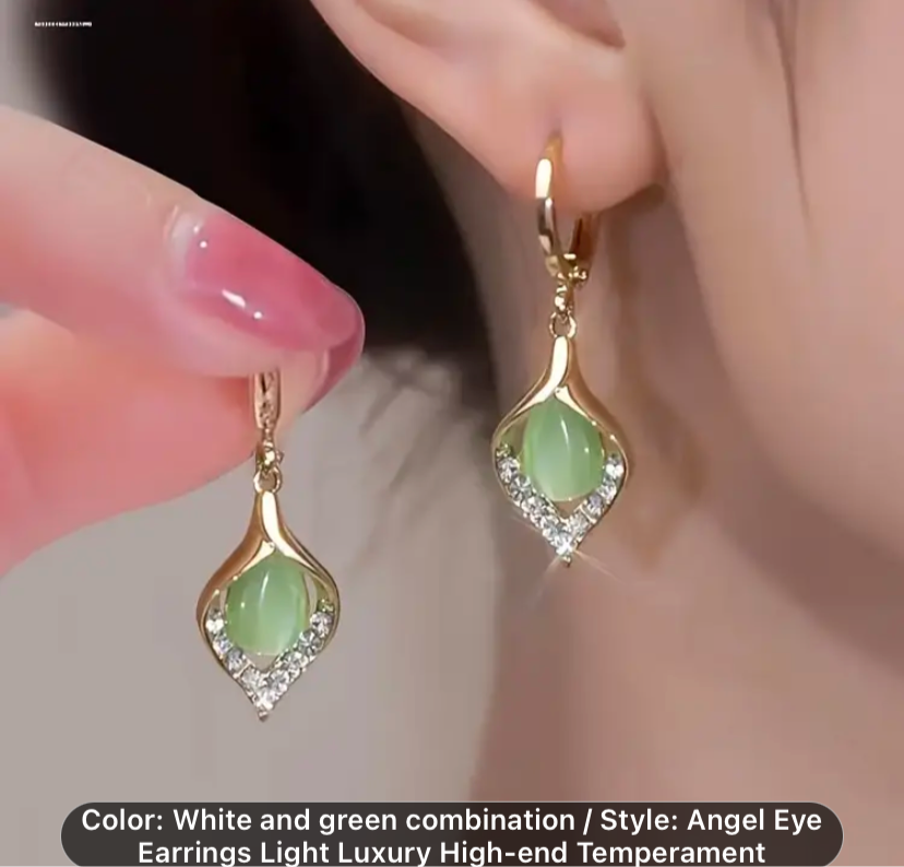 Earrings Angel Eye,light luxury High-End Temperament