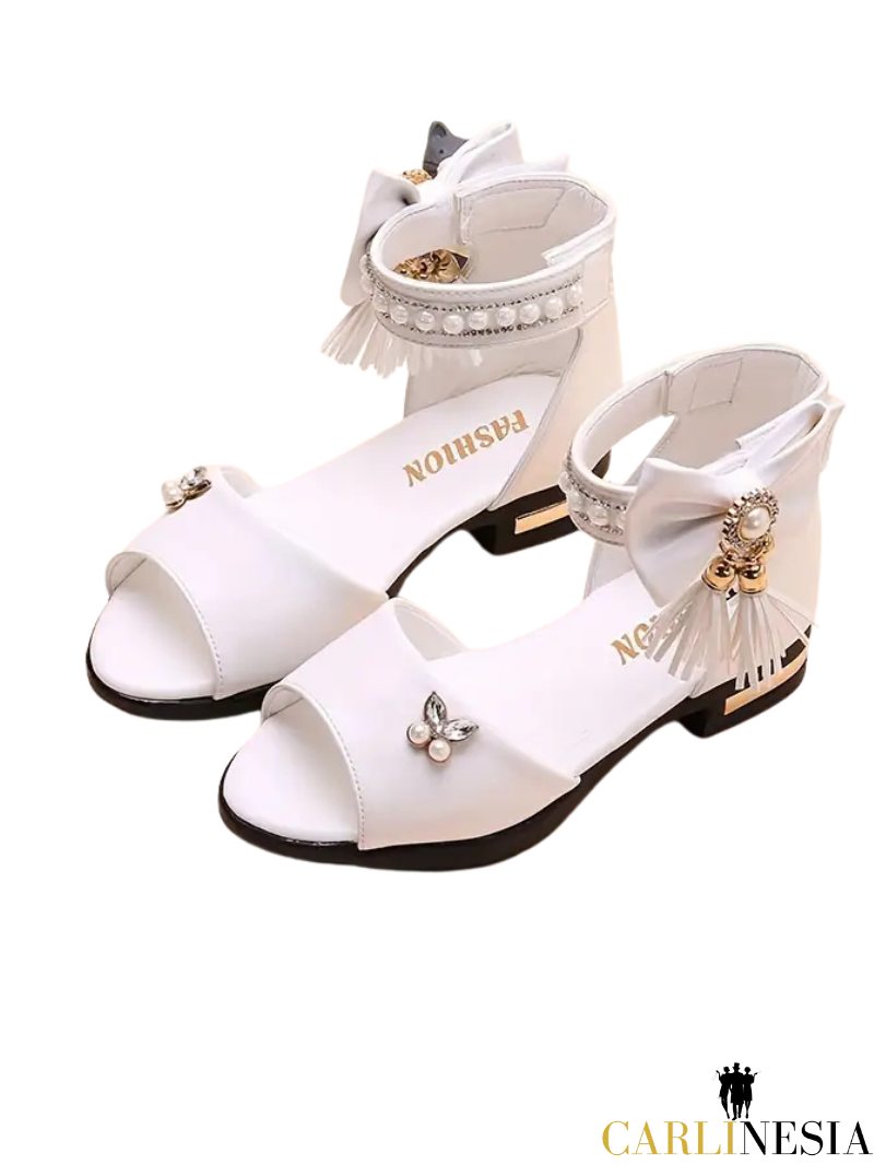 Chic Bowknot Open-Toe Sandals – Lightweight & Breathable Summer Style for Girls