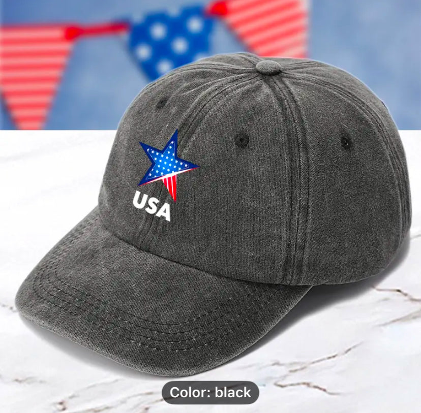 Unisex classic vintage print baseball cap for outdoors,adjustable size