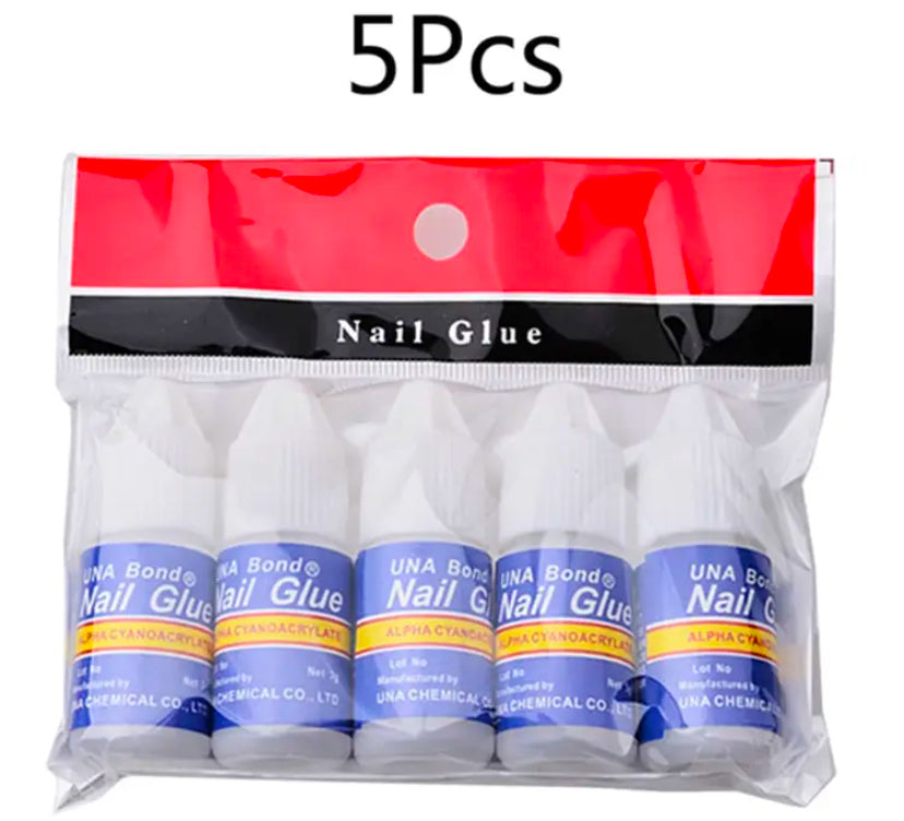 Fake nail glue 5 packs