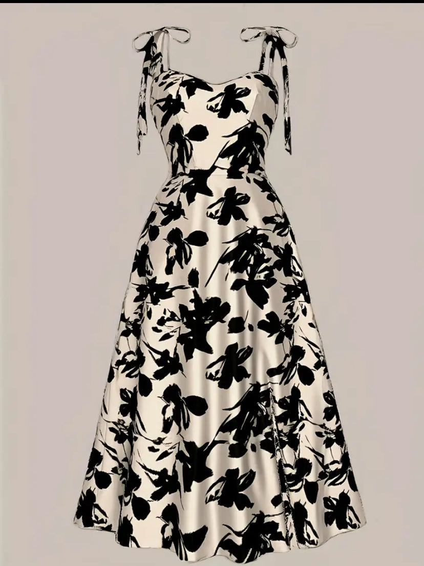 Multi color camisole floral dress for women