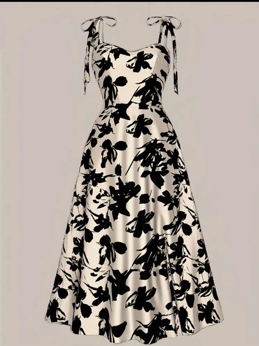 Multi color camisole floral dress for women