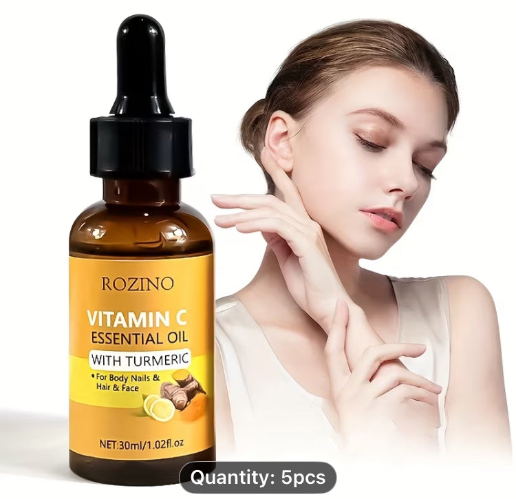 5 pieces Set Turmeric& Vit C will soften, Moisturize and bring brightness to your Skin