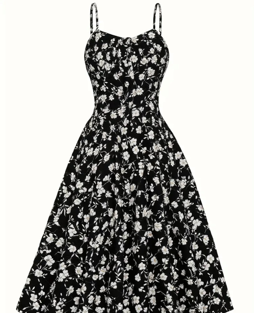 Multi color camisole floral dress for women