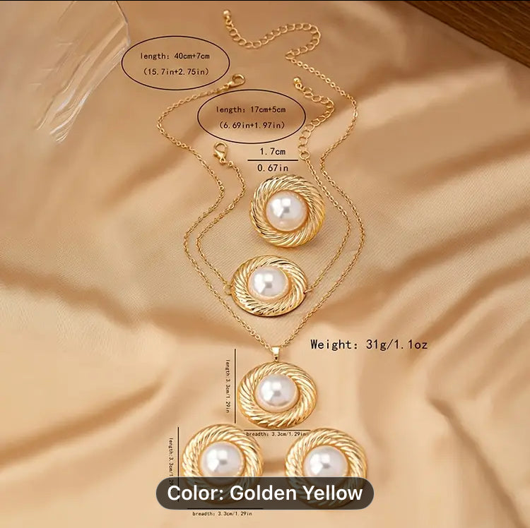 Faux Eleganza 5 pieces set for party Goers a stunning look for women.