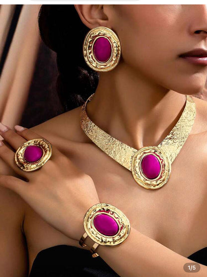 Women’s jewelry set spiral Snails