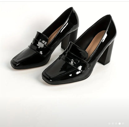 Sleek Edge Patent Loafers – Modern Gloss with Classic Confidence