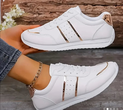 Lace up sneakers out door,all seasons