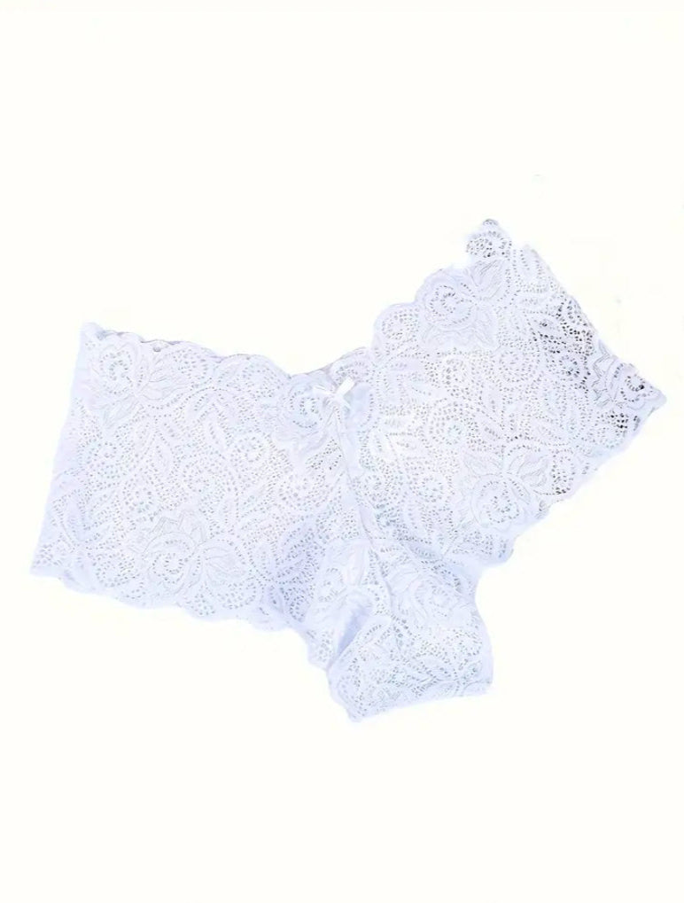 Floral Bliss Lace Panty Set – 5-Pack of Ultra-Soft, Sexy Mid-Rise Comfort