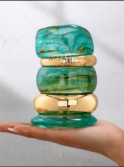 Exaggerated Oversized women’s Gold-bangles