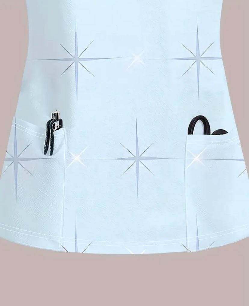 Women’s casual short sleeve V-Neck light Blue