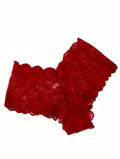 Floral Bliss Lace Panty Set – 5-Pack of Ultra-Soft, Sexy Mid-Rise Comfort