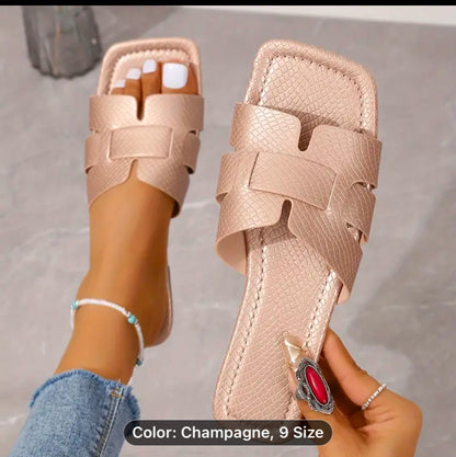 Serene Luxe Toe Loop Slides