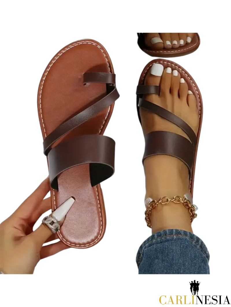 Serene Luxe Toe Loop Slides