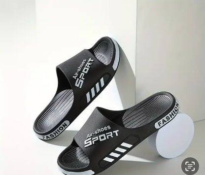 Unisex large size slippers in door soft sole non slip