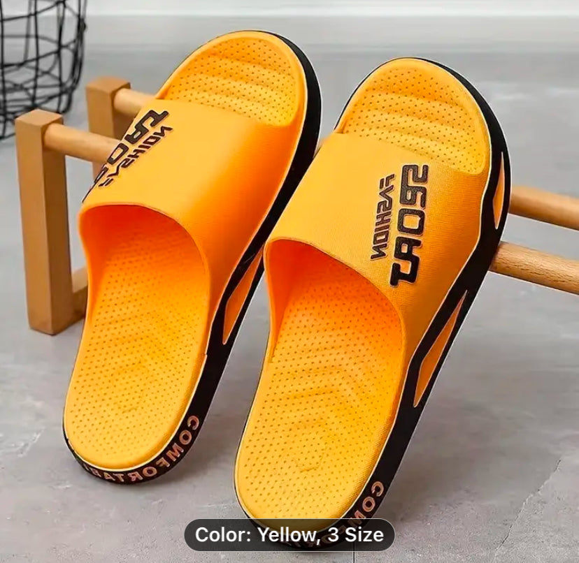 Unisex large size slippers in door soft sole non slip
