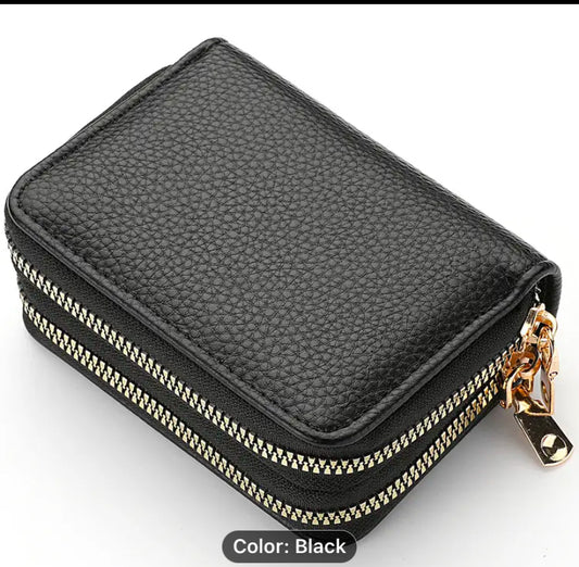 Multifunctional large capacity double zipper wallet for Women