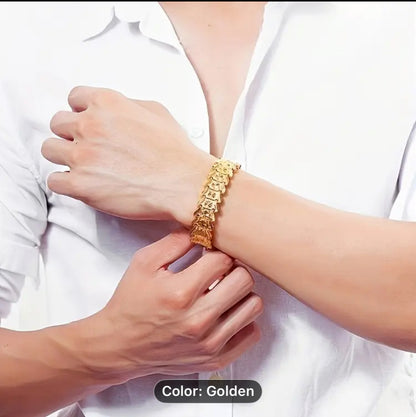 18k platted gold for both men and women European fashion bracelet