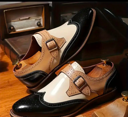 Men’s Elegant business shoes nice for wedding, church mix color