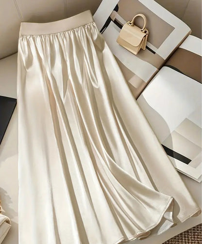 Skirt for women Eleganza stretchy fabrics handwashing only apricot