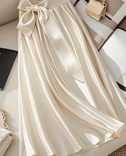 Skirt for women Eleganza stretchy fabrics handwashing only apricot